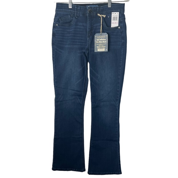 #251DB ☑️Democracy Medium Blue Luxe Touch Itty Bitty Boot Blue Jeans - Picture 3 of 12